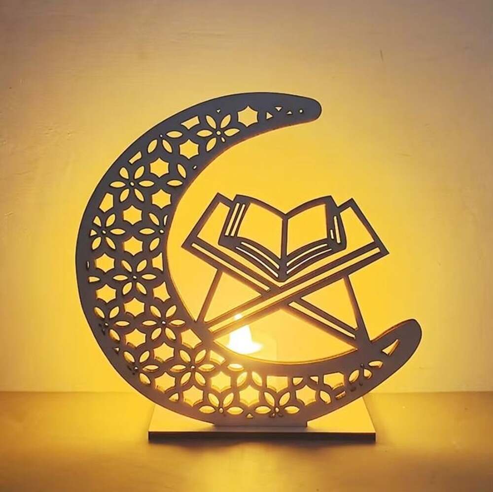 Ramadan Islamic Wooden Home Decor Lighting/ Night Light/ Lamp, Design #5